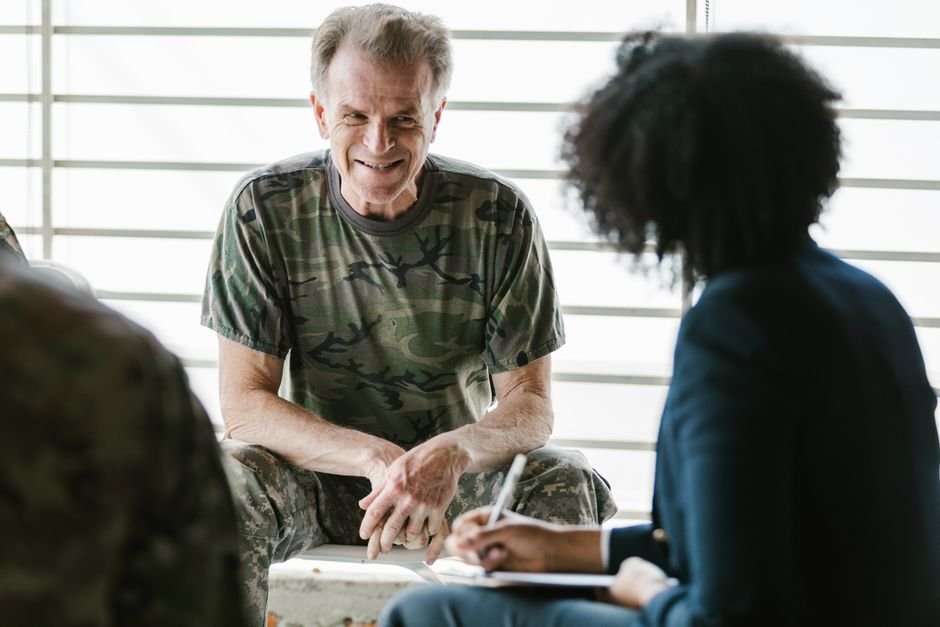 Former shipmates discussing a VA buddy statement for asbestos claims